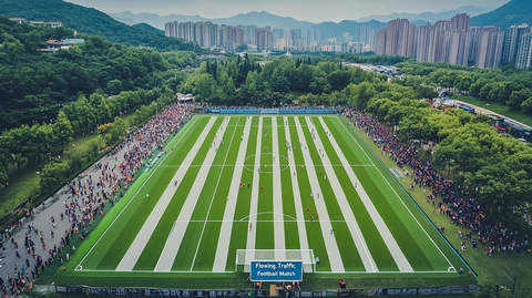 热闹的足球赛场