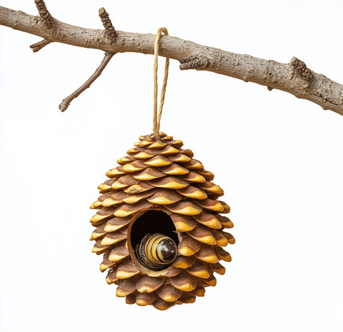 树挂蜂巢鸟屋