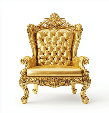 金色宝座椅