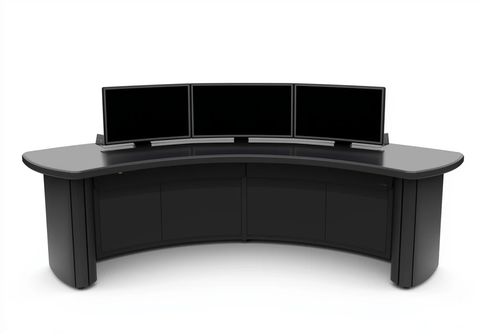 黑色控制台曲面屏幕