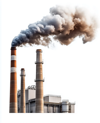 化工厂烟囱排放