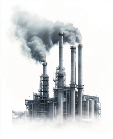 工业厂房烟囱排放