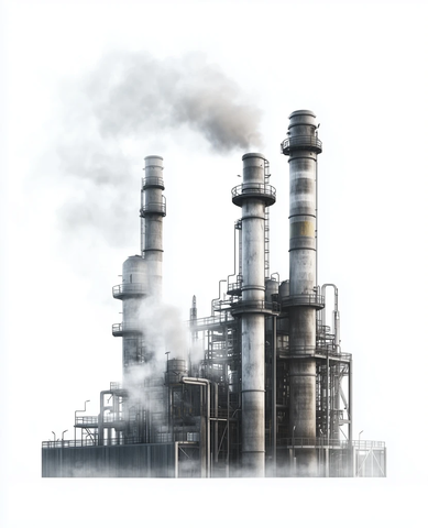 化学工厂烟雾排放