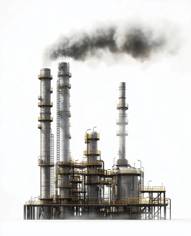 化学工厂烟雾排放
