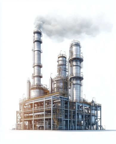 化学工厂烟雾排放