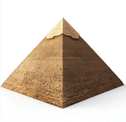 金字塔白色背景