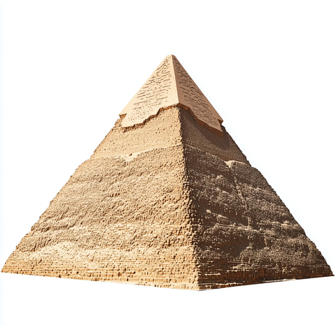 吉萨金字塔剪影