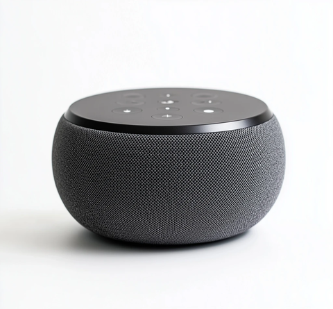 圆形渐变灰白背景扬声器