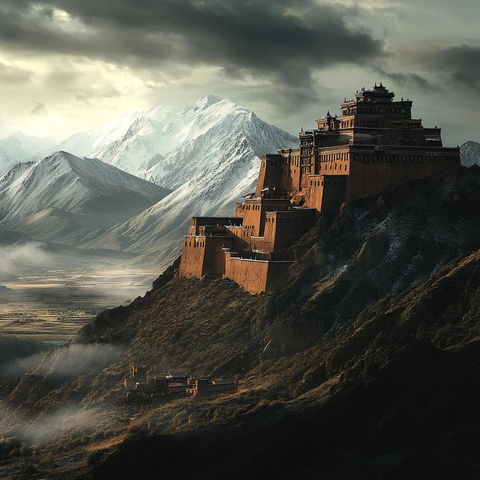 山巅上的古老城堡