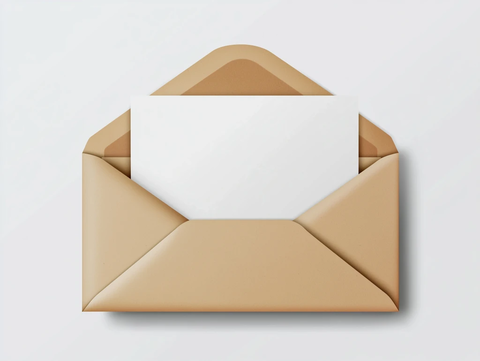 空白信封内白纸