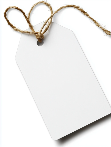 白色空白价格标签