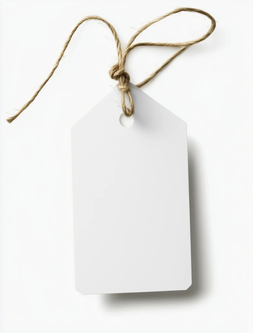白色空白价格标签