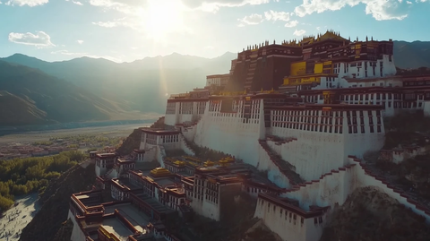 日光下的布达拉宫