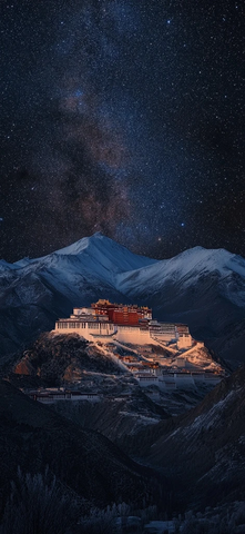 星空下的布达拉宫