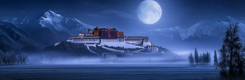 月夜布达拉宫