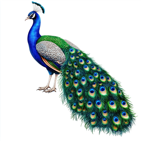 印度孔雀全身体图