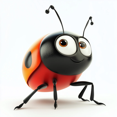 快乐瓢虫3D卡通