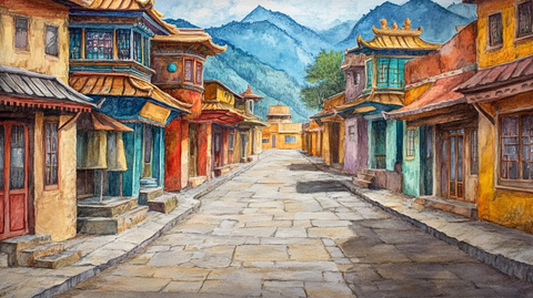多彩藏式街道
