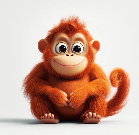 可爱猩猩卡通形象