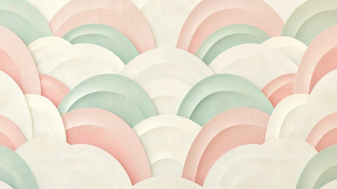 层叠几何波浪图案