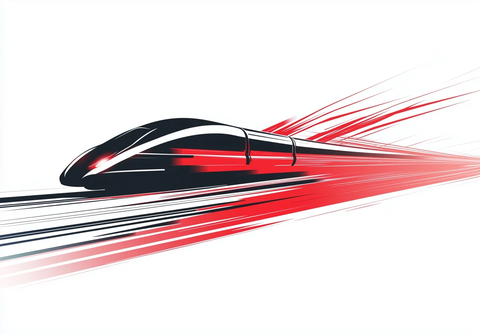 高速列车运动感