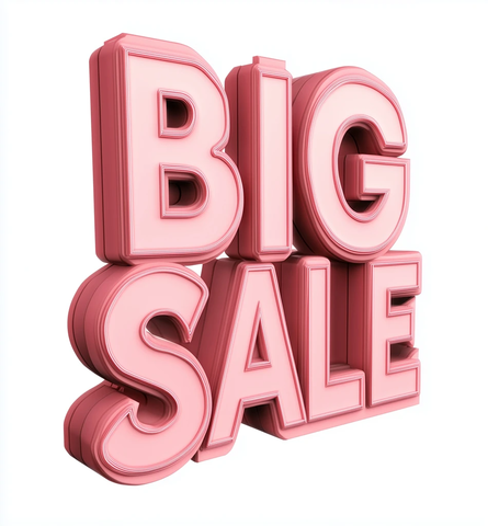 大促销3D文字