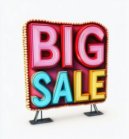 大促销3D文字
