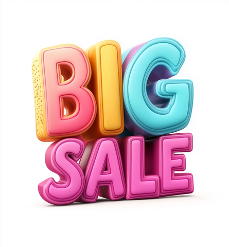 大促销3D文字