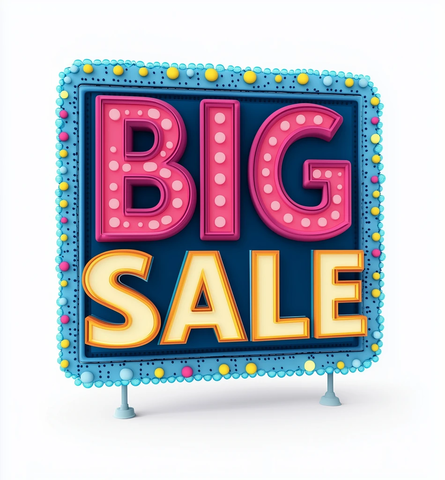 大促销3D文字