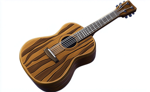 白色边框吉他图片