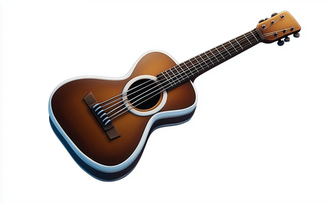 白色背景吉他图