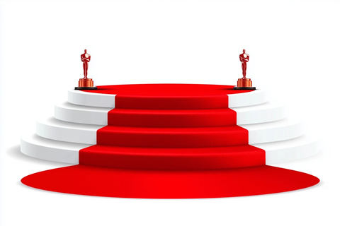 颁奖典礼红毯与讲台