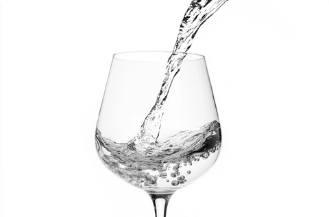 玻璃杯倒水