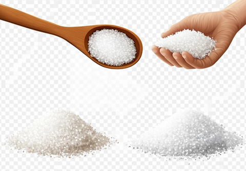 白盐堆与勺子手