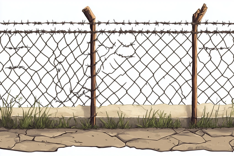 带刺铁丝网围栏