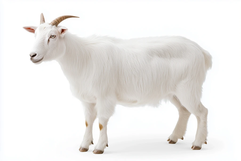 山羊站立侧视图