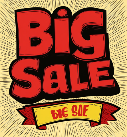 大促销红色大字