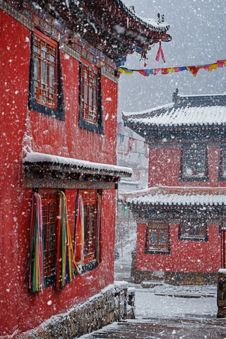 雪中红寺
