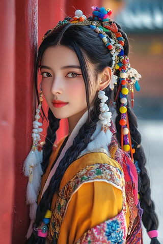 藏族少女