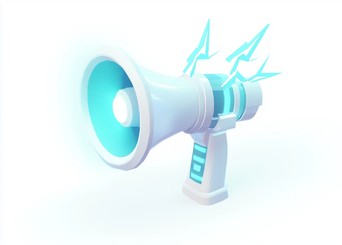 闪电喇叭3D图标