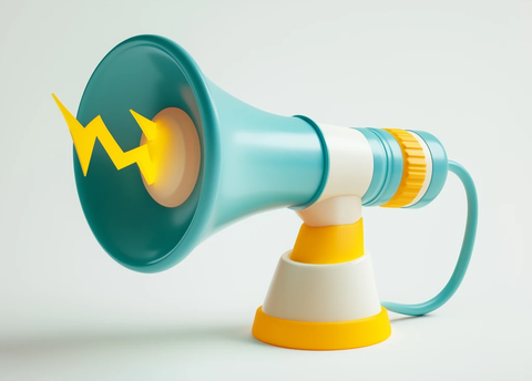 闪电喇叭3D图标