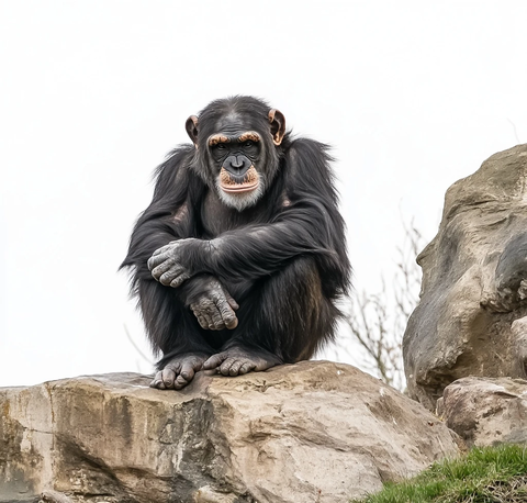 黑猩猩坐姿
