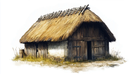 中世纪木制谷仓