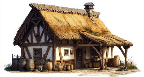 中世纪木制谷仓