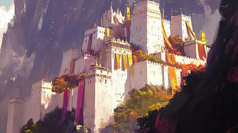 悬崖上的梦幻建筑