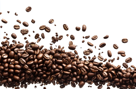 咖啡豆飞溅