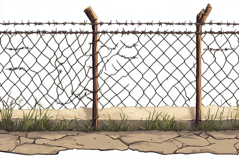 带刺铁丝网围栏