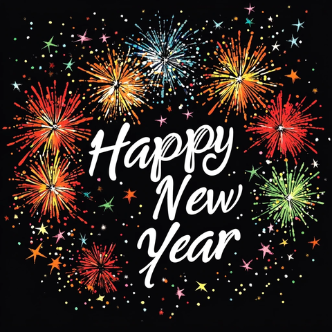 新年快乐烟花