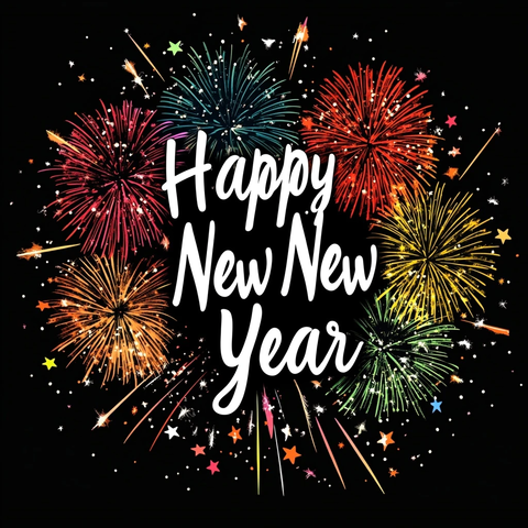 新年快乐烟花