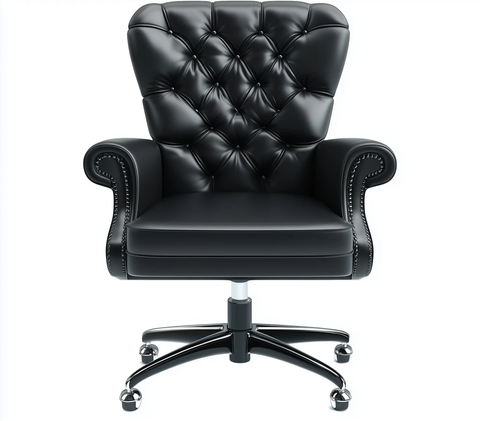 黑色皮革办公椅